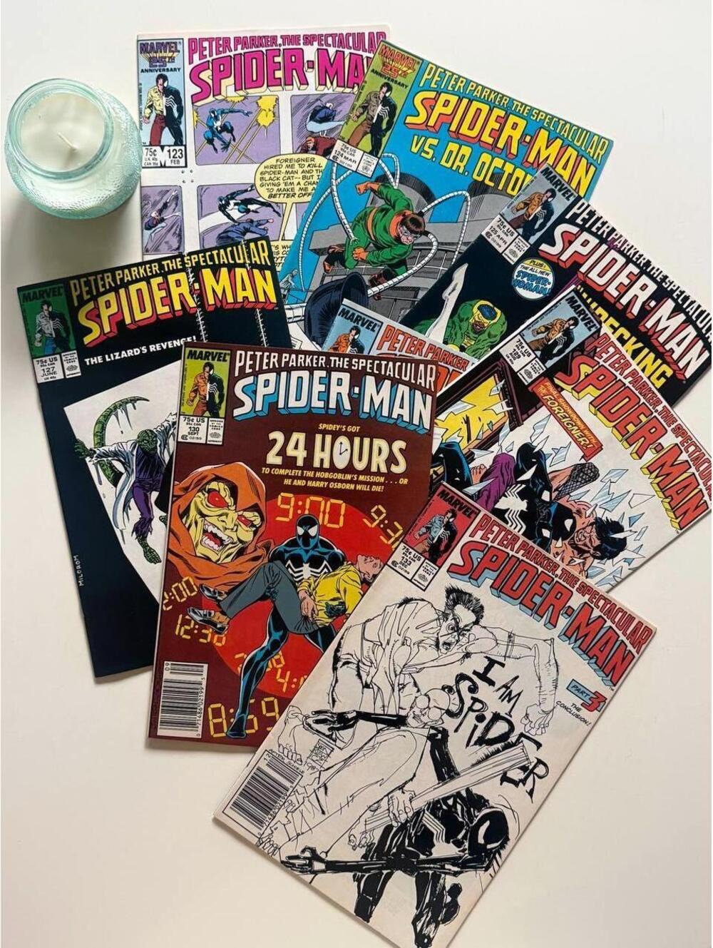 Spectacular Spider-Man Comic Book Lot (1987) Black Cat | Hobgoblin | Black Suit